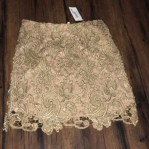Gold skirt